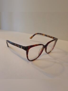 Authentic Christian Dior Montaigne 17 Cat-Eye Eyeglasses Tortoise Shell 51-16-14